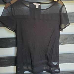 Banana Republic Sheer Panel Shirt